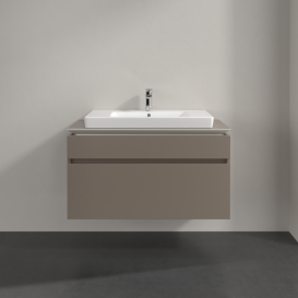 Тумба под раковину Villeroy & Boch Legato 100х55 см ДСП трюфель серый B69500VG