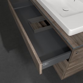 Тумба під раковину Villeroy & Boch Legato 100х55 см ДСП кам'яний дуб B69500RK