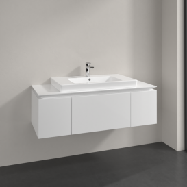Тумба под раковину Villeroy & Boch Legato 120х38 см МДФ/ДСП белый глянцевый B69600DH