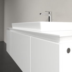 Тумба под раковину Villeroy & Boch Legato 120х38 см МДФ/ДСП белый глянцевый B69600DH