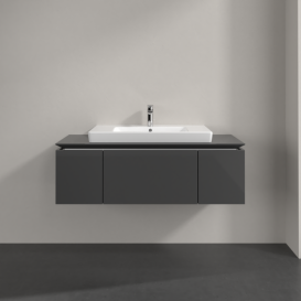 Тумба под раковину Villeroy & Boch Legato 120х38 см МДФ/ДСП глянцевый серый B69600FP