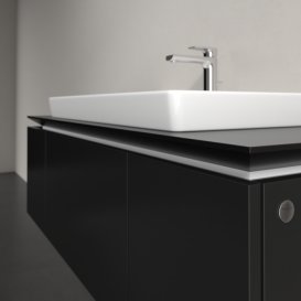 Тумба под раковину Villeroy & Boch Legato 120х38 см МДФ/ДСП черный матовый лак B69600PD