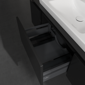 Тумба под раковину Villeroy & Boch Legato 120х38 см МДФ/ДСП черный матовый лак B69600PD