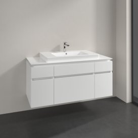 Тумба под раковину Villeroy & Boch Legato 120х55 см МДФ/ДСП белый глянцевый B69700DH