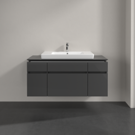 Тумба под раковину Villeroy & Boch Legato 120х55 см МДФ/ДСП глянцевый серый B69700FP