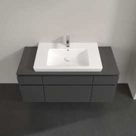 Тумба под раковину Villeroy & Boch Legato 120х55 см МДФ/ДСП глянцевый серый B69700FP