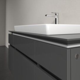 Тумба под раковину Villeroy & Boch Legato 120х55 см МДФ/ДСП глянцевый серый B69700FP