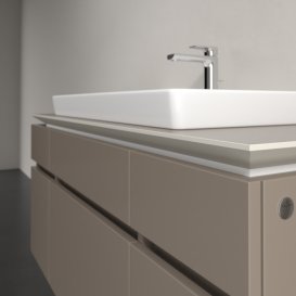 Тумба под раковину Villeroy & Boch Legato 120х55 см ДСП трюфель серый B69700VG