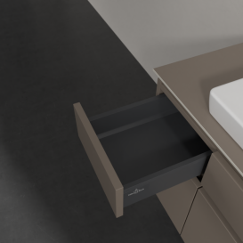 Тумба под раковину Villeroy & Boch Legato 120х55 см ДСП трюфель серый B69700VG