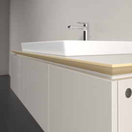 Тумба под раковину Villeroy & Boch Legato 140х38 см ДСП нежно-серый B69800VK