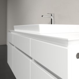 Тумба под раковину Villeroy & Boch Legato 140х55 см МДФ/ДСП белый глянцевый B69900DH
