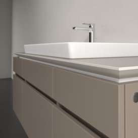 Тумба под раковину Villeroy & Boch Legato 140х55 см ДСП трюфель серый B69900VG