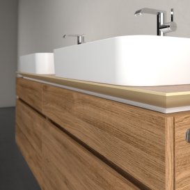 Тумба під раковину Villeroy & Boch Legato 160х55 см з підсвічуванням ДСП дуб канзас B768L0RH