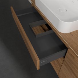 Тумба під раковину Villeroy & Boch Legato 160х55 см з підсвічуванням ДСП дуб канзас B768L0RH