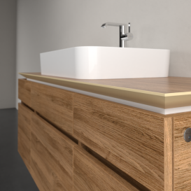 Тумба под раковину Villeroy & Boch Legato 140х55 см с подсветкой ДСП дуб канзас B760L0RH