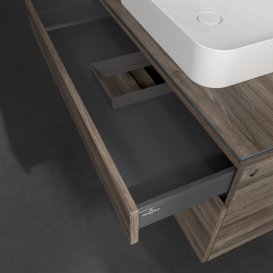 Тумба под раковину Villeroy & Boch Legato 100х55 см с подсветкой ДСП каменный дуб B756L0RK