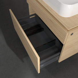 Тумба під раковину Villeroy&Boch Legato 80х55 см з підсвічуванням ДСП північний дуб B754L0VJ