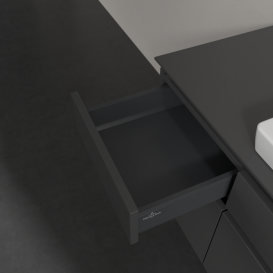 Тумба под раковину Villeroy & Boch Legato 140х55 см с подсветкой МДФ/ДСП глянцевый серый B685L0FP