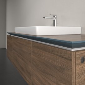 Тумба под раковину Villeroy & Boch Legato 140х38 см с подсветкой ДСП дуб аризона B684L0VH