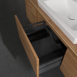 Тумба під раковину Villeroy & Boch Legato 140х38 см з підсвічуванням ДСП дуб канзас B684L0RH