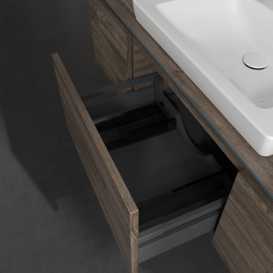 Тумба под раковину Villeroy & Boch Legato 140х38 см с подсветкой ДСП каменный дуб B684L0RK