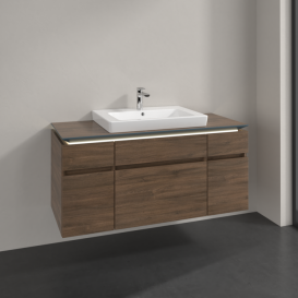 Тумба под раковину Villeroy & Boch Legato 120х55 см с подсветкой ДСП дуб аризона B683L0VH