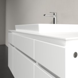 Тумба под раковину Villeroy & Boch Legato 120х55 см с подсветкой ДСП белый матовый B683L0MS