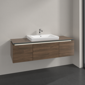 Тумба под раковину Villeroy & Boch Legato 120х38 см с подсветкой ДСП дуб аризона B682L0VH