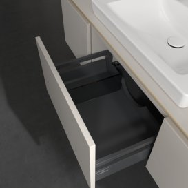 Тумба под раковину Villeroy & Boch Legato 120х38 см с подсветкой ДСП нежно-серый B682L0VK