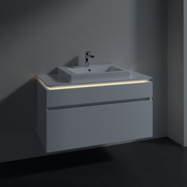 Тумба под раковину Villeroy & Boch Legato 100х55 см с подсветкой МДФ/ДСП белый глянцевый B681L0DH