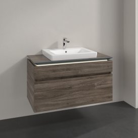 Тумба под раковину Villeroy & Boch Legato 100х55 см с подсветкой ДСП каменный дуб B681L0RK