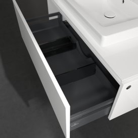 Тумба под раковину Villeroy & Boch Legato 100х38 см с подсветкой МДФ/ДСП белый глянцевый B680L0DH