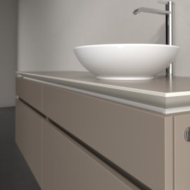 Тумба під раковину Villeroy & Boch Legato 160х55 см із підсвічуванням ДСП трюфель сірий B598L0VG