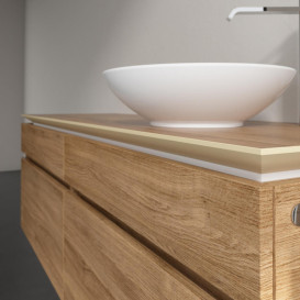 Тумба під раковину Villeroy & Boch Legato 160х55 см з підсвічуванням ДСП дуб канзас B598L0RH