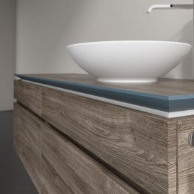 Тумба під раковину Villeroy & Boch Legato 160х55 см з підсвічуванням ДСП кам'яний дуб B598L0RK