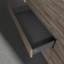 Тумба під раковину Villeroy & Boch Legato 160х55 см з підсвічуванням ДСП кам'яний дуб B598L0RK