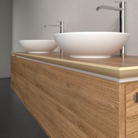 Тумба под раковину Villeroy & Boch Legato 160х38 см с подсветкой ДСП дуб канзас B599L0RH