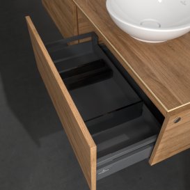 Тумба под раковину Villeroy & Boch Legato 160х38 см с подсветкой ДСП дуб канзас B599L0RH