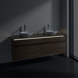 Тумба под раковину Villeroy & Boch Legato 160х55 см с подсветкой ДСП дуб аризона B600L0VH