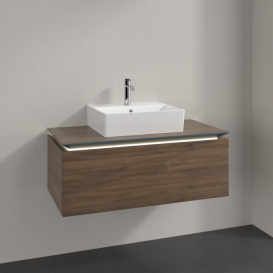 Тумба под раковину Villeroy & Boch Legato 100х38 см с подсветкой ДСП дуб аризона B603L0VH