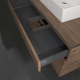 Тумба під раковину Villeroy & Boch Legato 100х55 см з підсвічуванням ДСП дуб аризона B604L0VH