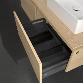 Тумба під раковину Villeroy&Boch Legato 140х38 см з підсвічуванням ДСП північний дуб B668L0VJ