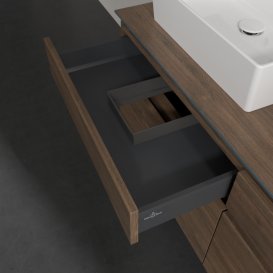 Тумба под раковину Villeroy & Boch Legato 140х55 см с подсветкой ДСП дуб аризона B669L0VH