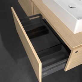 Тумба під раковину Villeroy&Boch Legato 160х38 см з підсвічуванням ДСП північний дуб B676L0VJ