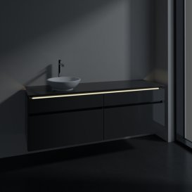 Тумба под раковину Villeroy & Boch Legato 160х55 см с подсветкой МДФ/ДСП глянцевый серый B596L0FP
