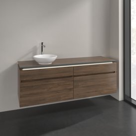 Тумба под раковину Villeroy & Boch Legato 160х55 см с подсветкой ДСП дуб аризона B596L0VH