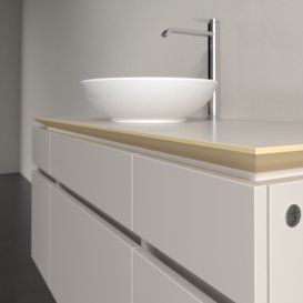 Тумба под раковину Villeroy & Boch Legato 120х55 см с подсветкой ДСП нежно-серый B578L0VK