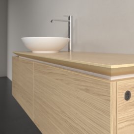 Тумба під раковину Villeroy&Boch Legato 120х38 см з підсвічуванням ДСП північний дуб B579L0VJ