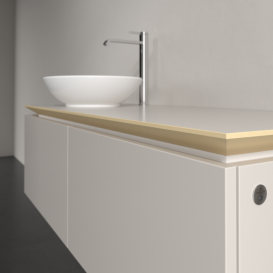 Тумба под раковину Villeroy & Boch Legato 120х38 см с подсветкой ДСП нежно-серый B579L0VK