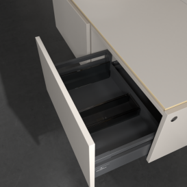 Тумба под раковину Villeroy & Boch Legato 120х38 см с подсветкой ДСП нежно-серый B579L0VK